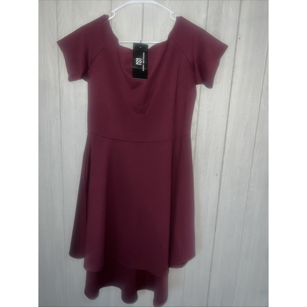 sarin mathews dress Women's XL Burgandy - Picture 1 of 7